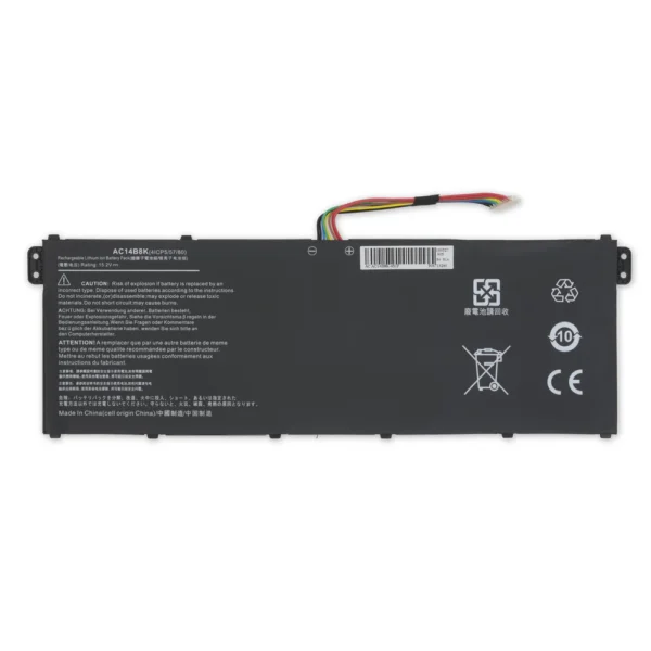 Original AC14B3K Battery for Acer Aspire / V3 / Chromebook – 15.2V 48Wh (OEM Replacement)