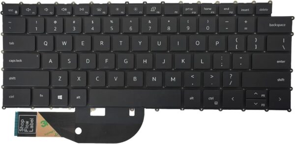 OEM Replacement Keyboard for Dell XPS 17 9700/P92F/9710 & Precision 5550/5560/5750/5760 – US English, Backlit, Without Palmrest