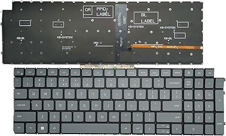 OEM Replacement Keyboard for Dell Latitude 3520 / Vostro 3510 – US English, Non-Backlit, with Numeric Keypad - Big arrow Keys