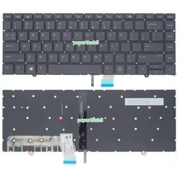 OEM Replacement Keyboard for HP EliteBook 1050 G1 – US Layout, Backlit, Black Finish