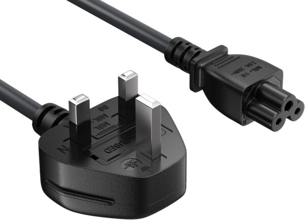 Original Flower Power Cable 3-Pin UK Plug to IEC C5 Mickey Mouse Laptop Adapter Cord Datacom Nairobi Kenya