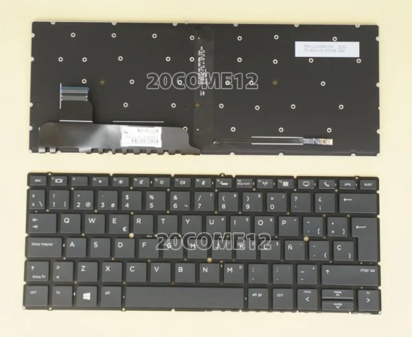 OEM Replacement Keyboard for HP EliteBook x360 735 G6 / 830 G6 / 836 G6 – UK Layout, Backlit, Frameless
