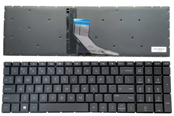 OEM Replacement Keyboard for HP Envy 15-dr / 15m-dr Series – US Backlit – Black – With Numeric Keypad