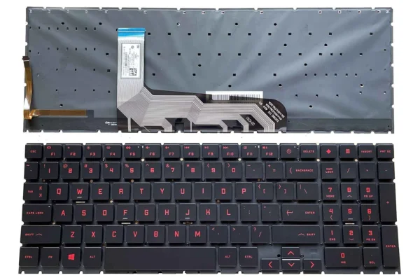 OEM Replacement Keyboard for HP Omen 15-en / 15-ek Series – US Backlit – Frameless – Red Backlight – With Numeric Keypad