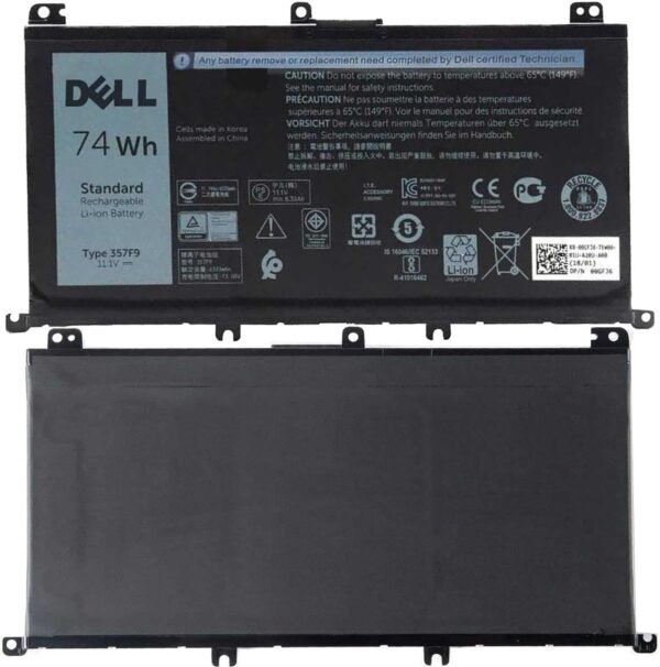 Original Dell Inspiron 15 7567 / 7559 357F9 Battery  – 11.1V 74Wh – (OEM Replacement)
