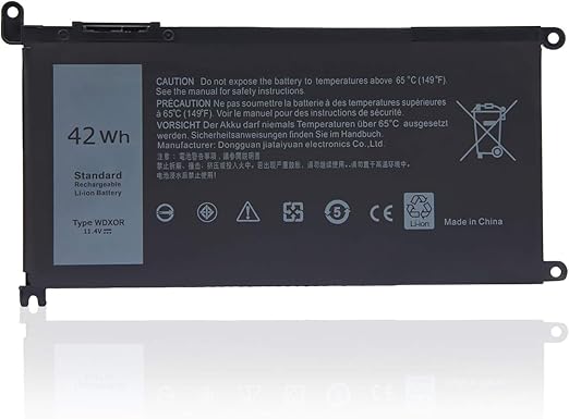 Original Dell WDX0R Battery for Inspiron 13-7378 / 5378 / 5368 / 13-5000 – 11.4V 42Wh (OEM Replacement)