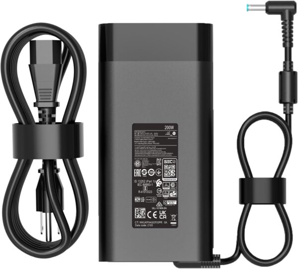 Original HP 200W Blue Pin AC Adapter Oval 19.5V 10.3A OEM Replacement Charger TPN-DA10 – Available at Datacom, Revlon Plaza, Nairobi CBD
