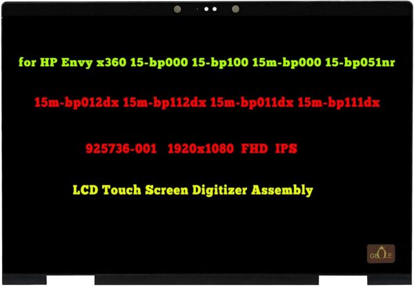 HP Envy x360 15m-bp series Touchscreen Display – 15.6” Full HD (1920×1080) IPS LCD – 925736-001 – OEM Compatible