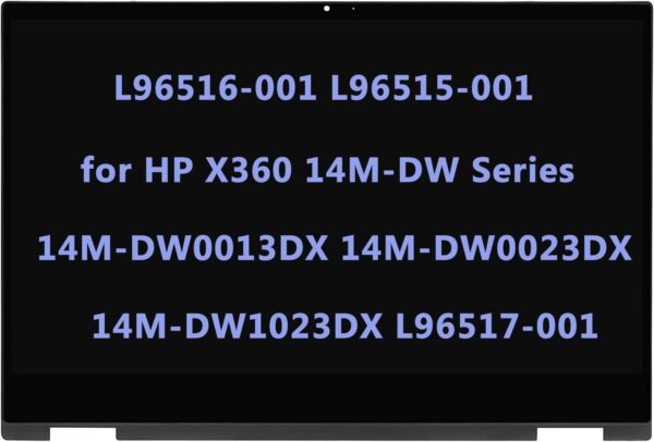 HP Pavilion x360 14-dw series Touchscreen Display – 14” Full HD (1920×1080) IPS LCD – L96515-001 – OEM Compatible