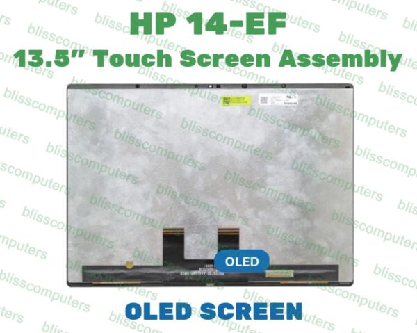 HP M54554-1J0 Spectre x360 14-ef, 14t-ef  OLED Touchscreen Display – 13.5” 3K2K (3000×2000) – OEM Compatible