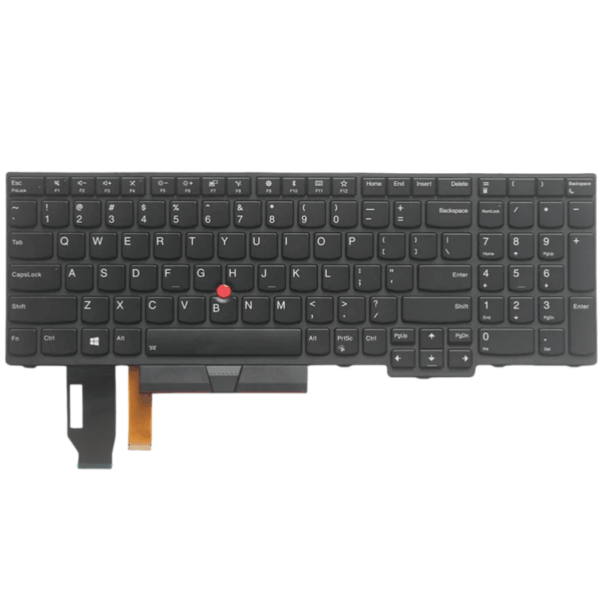 Original Keyboard for Lenovo ThinkPad L580 / E580 / E585 / E590 / E595 / T590 / L590 / P52 / P53 / P72 / P73 – US/UK Layout, Backlit, TrackPoint, Black Frame – OEM Replacement Datacom Nairobi Kenya