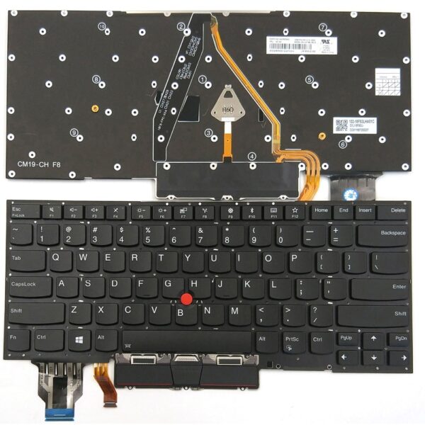 Original Keyboard for Lenovo ThinkPad X1 Carbon 7th/8th Gen – US Layout, Backlit, With TrackPoint – OEM Replacement Datacom Nairobi Kenya