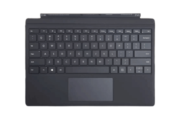 Original Microsoft Type Cover keyboard for Surface Pro 3 – 7+ – Alcantara Black, Backlit, US Layout
